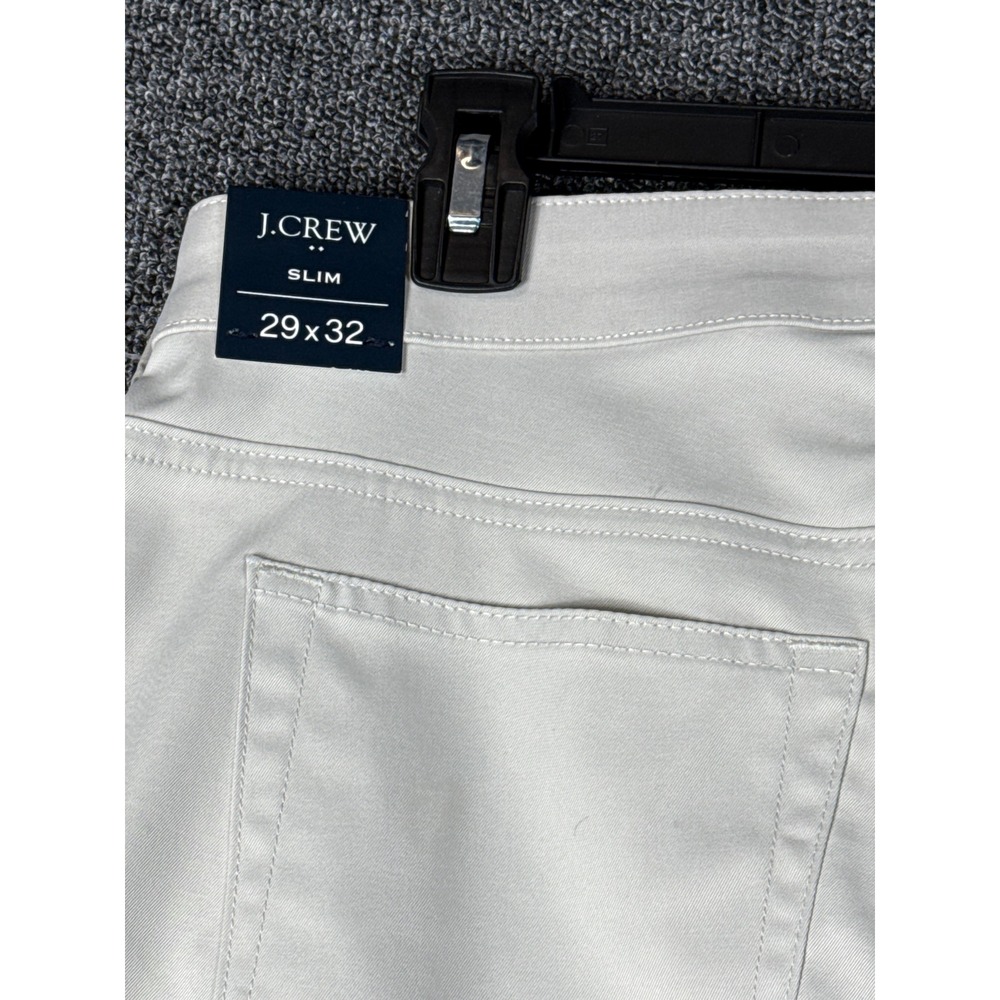 J.Crew Mens Slim Five-Pocket Tech‎ Pant Stone Flex Stretch CB249 29x32 New - Picture 4 of 8